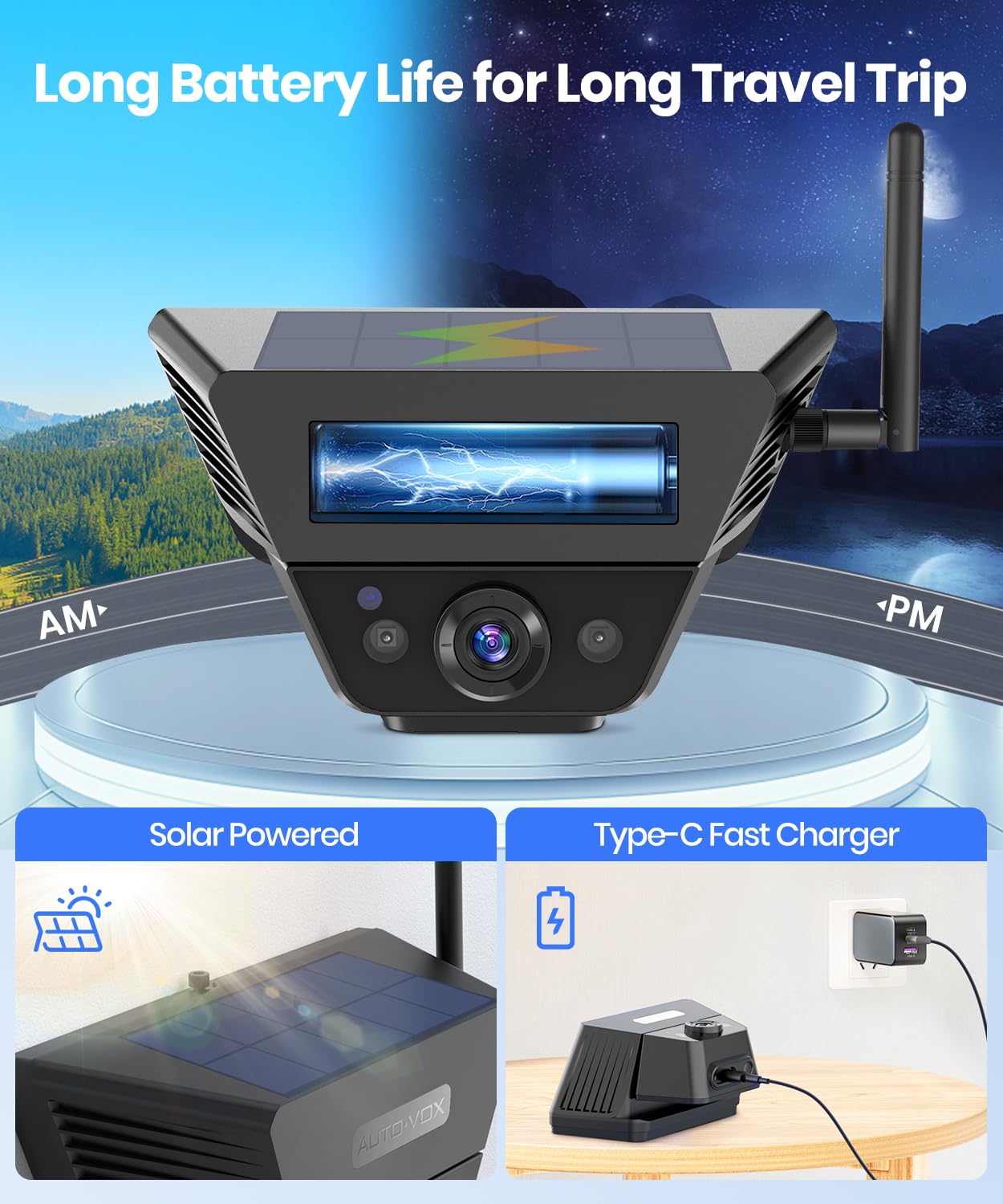 Amazon.com : AUTO-VOX Wireless Backup Camera Solar Magnetic:1-Min Amazon.com : AUTO-VOX Wireless Backup Camera Solar Magnetic:1-Min